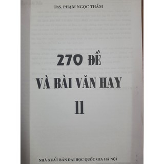 Sách - 270 Đề & bài văn hay lớp 11