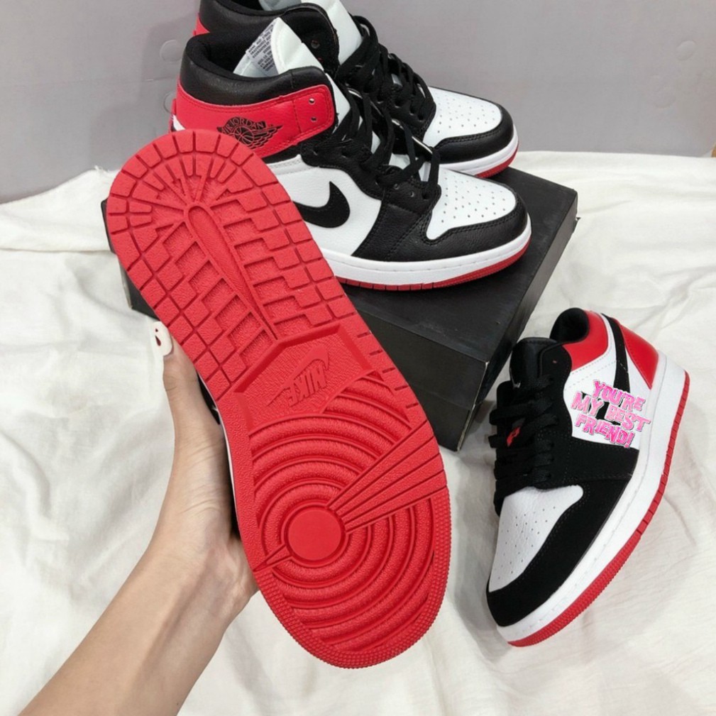Giày Sneaker Nam Nữ ❤️FREESHIP❤️ Giày JD Trắng Đỏ Full Size Nam Nữ