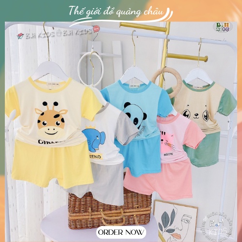 Bộ Quần Áo Cộc Dành Cho Bé Trai, Bé Gái Chất Thun Lạnh Mát Mẻ Thời Trang 2022 (BC1)