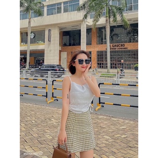 [RÁCH STORE] Áo Kiểu - 1566 - 2 Dây - Khoét Rút Eo