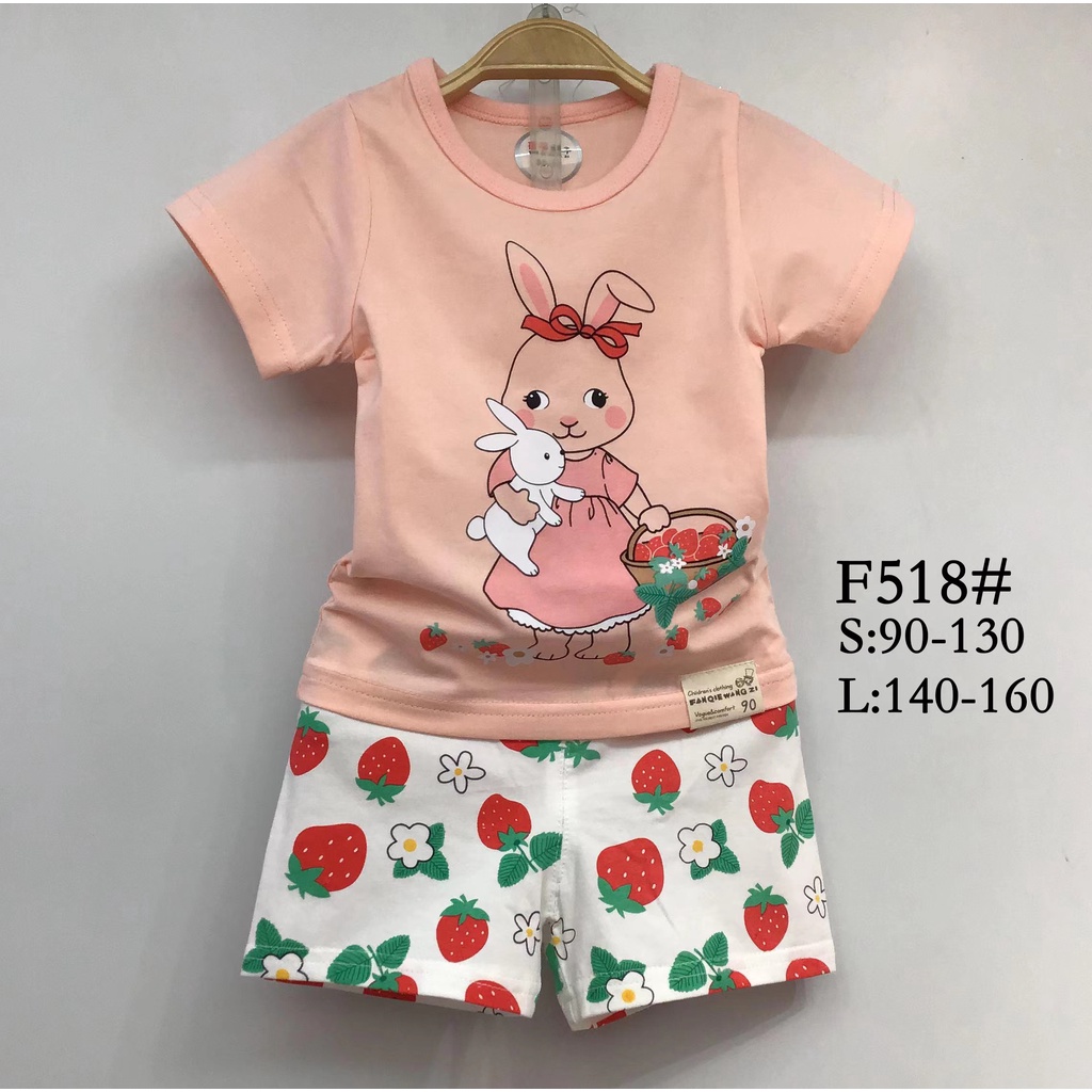 Bộ Xuất Hàn FANQ _ Chất thun cotton co giãn 4 chiều_Mẫu 2021 bé gái 1