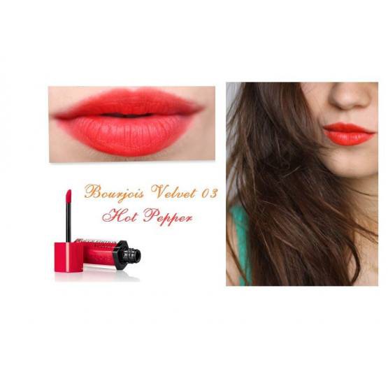 Son Lì Dạng Nước Bourjois Rouge Edition Velvet Màu 03 Đỏ Cam