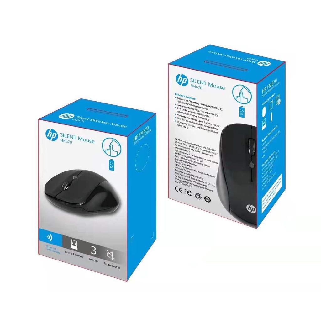 Chuột Mouse ko dây HP FM670 Công ty (1xAA)