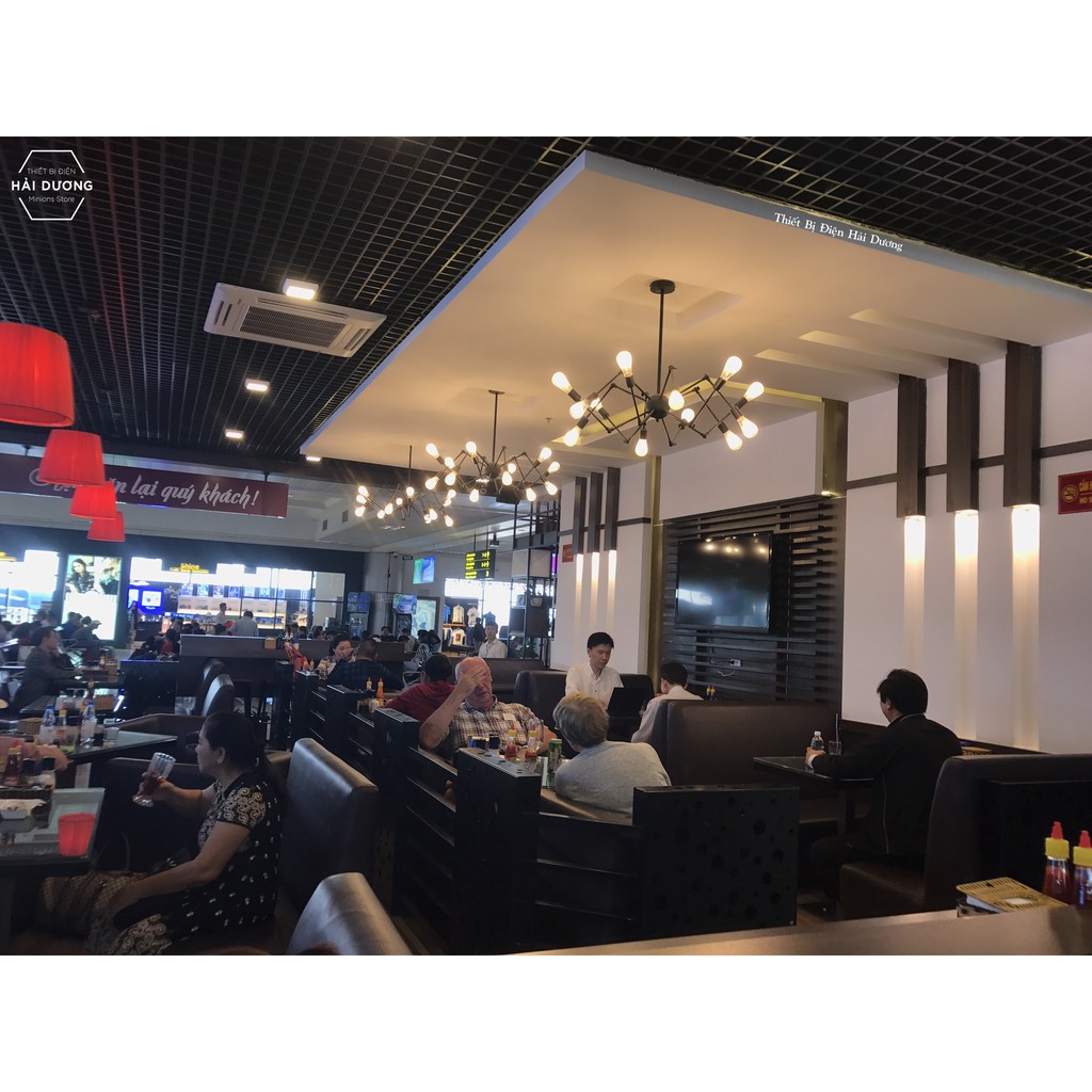 Đèn Thả Trần Kiểu Con Nhện 12 tay cứng TBD122 - Chưa Bao Gồm Bóng - Bảo hành 12 tháng