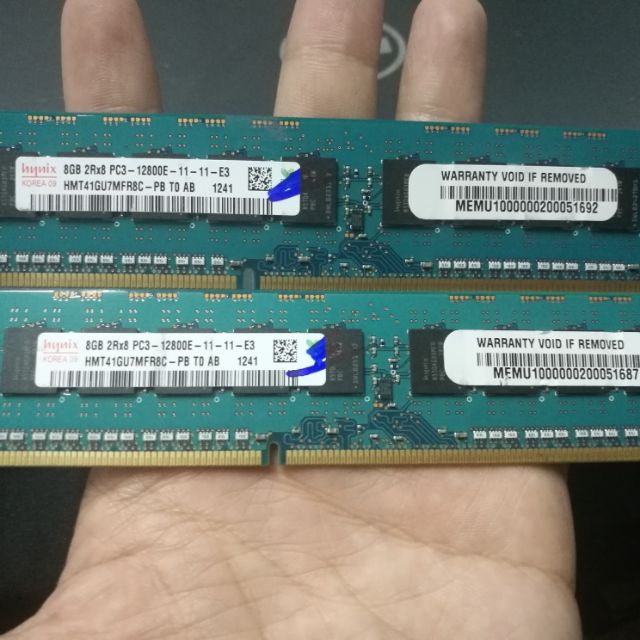 Bộ nhớ Ram PC 8gb Ecc Unbuffer Bus 1600