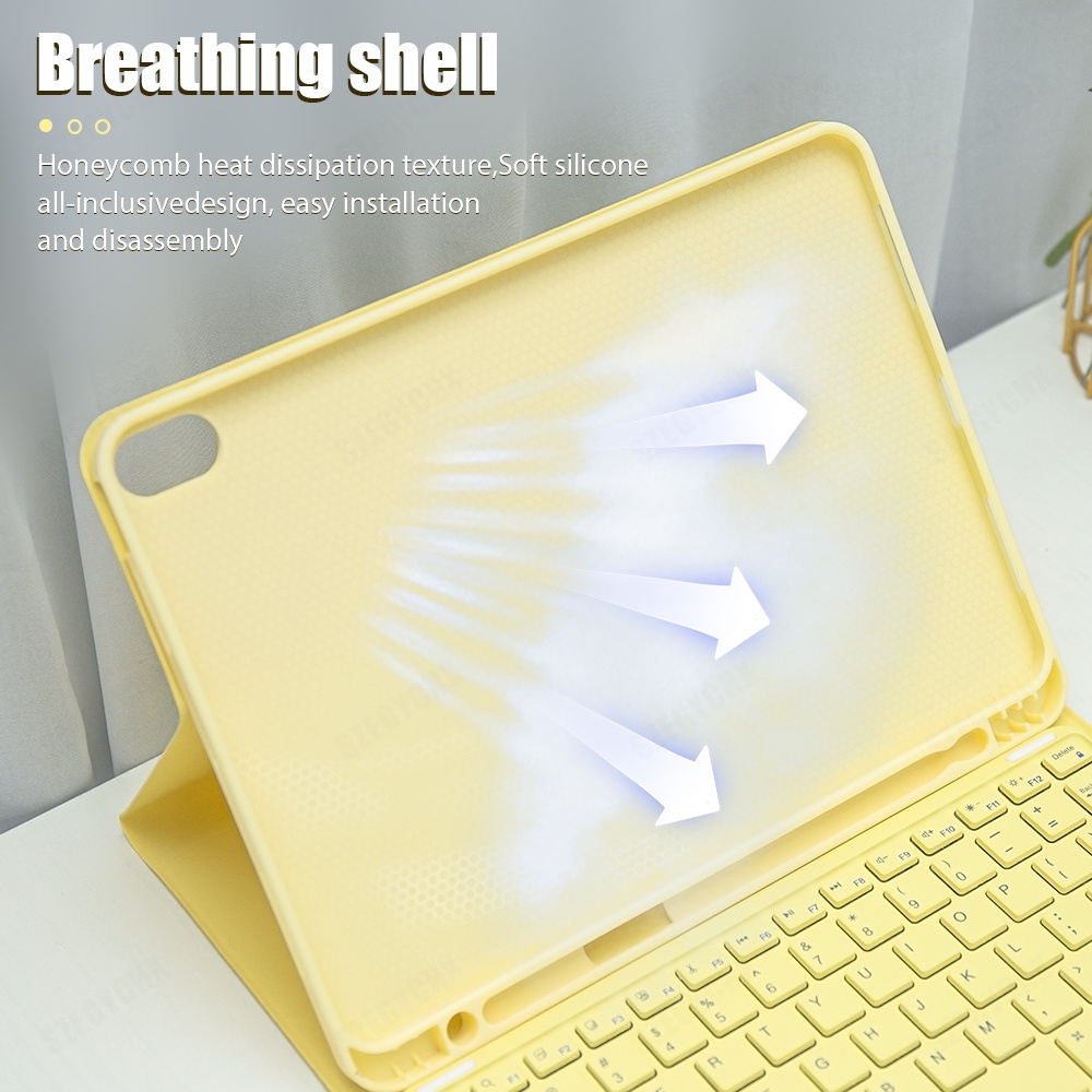 Bao Da Máy Tính Bảng Có Bàn Phím Và Chuột Không Dây Cho iPad Pro 11 Case 2021 Air 4 5 10.2 9th 8th Generation Mini 6 5 Air 2