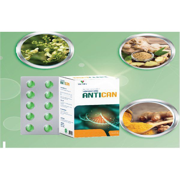 Vietlife Antican – Hỗ trợ chống oxy hóa, ngăn ngừa ung bướu cho người ung thư 30 viên