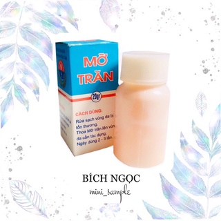 Mỡ trăn triệt lông nguyên chất 100% trại rắn Đồng Tâm Quân khu 9 20g
