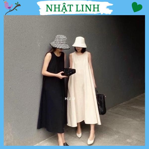 Váy suông nữ NHẬT LINH váy form rộng dáng suông ullzang nhiều màu xinh - V390