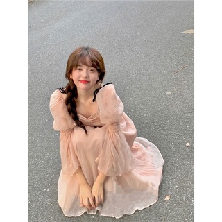 Đầm công chúa tay bồng dáng xoè ulzzang