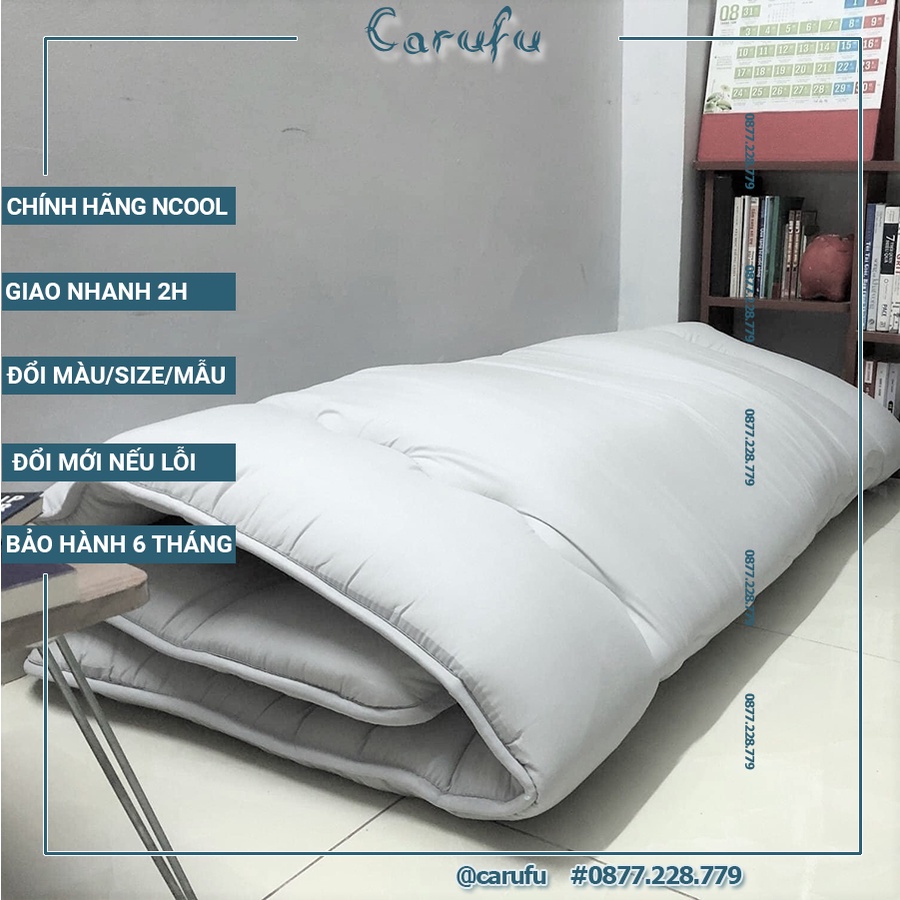 Nệm Topper 1m8x2m xuất Nhật chính hãng NCOOL JP | Dày 10cm và 7cm