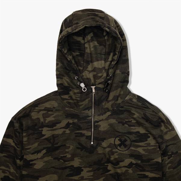 Áo hoodie Collectors Half-Zipped "Woodland Camo" | BigBuy360 - bigbuy360.vn