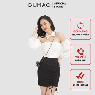 Áo croptop cổ rời AB11020 GUMAC( cổ đính rời)