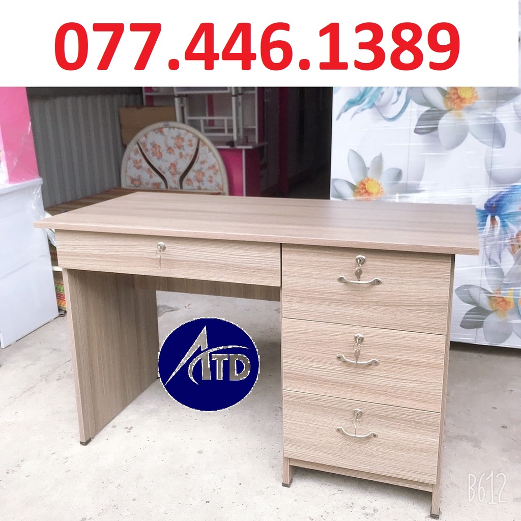 Bàn làm việc văn phòng gỗ min 1m giá tại xưởng giao hàng nhanh miễn phí vận chuyển