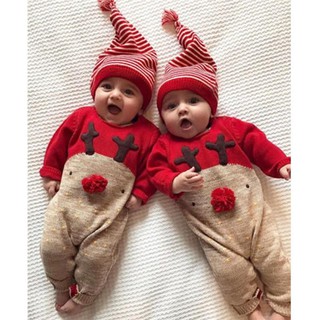 Body noel tuần lộc mũi đỏ cho bé yêu 3-13kg - có kèm ảnh thật