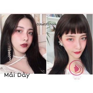 Tóc thật nữ mái ngố dày💗FREESHIP💗Tóc mái thật 100% đẹp giá rẻ
