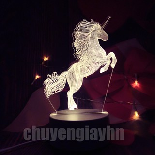 Đèn ngủ 3d NGỰA PHI, đèn trang trí, quà tặng sinh nhật, quà tặng tình yêu