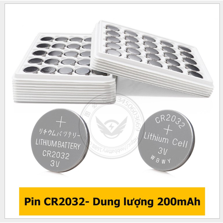 Bộ vỉ 5 viên pin CR2032 3V Lithium dung lượng 200mAh