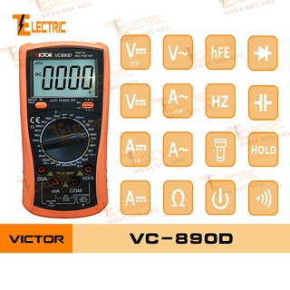 Victor VC - 890 D Đồng Hồ Đo Điện Vạn Năng Đo Tụ ĐIện Victor VC 890D