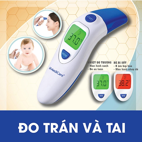 Nhiệt Kế Điện Tử Hồng Ngoại Đa Năng iMedicare iTM-9S