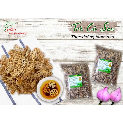 Trà củ Sen (200gr) -  Củ sen rang củi hạ thổ - Không chất tẩy trắng