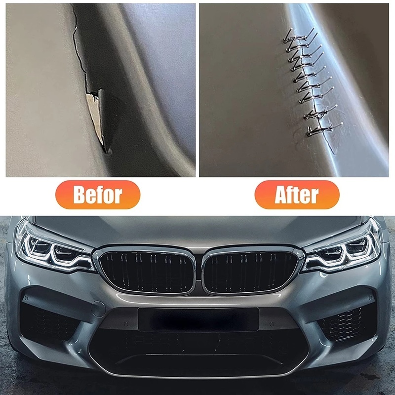 FENDER Bộ 100 Đinh Thép Chất Lượng Cao 0.6/0.8mm Gắn Cản Trước Xe Hơi