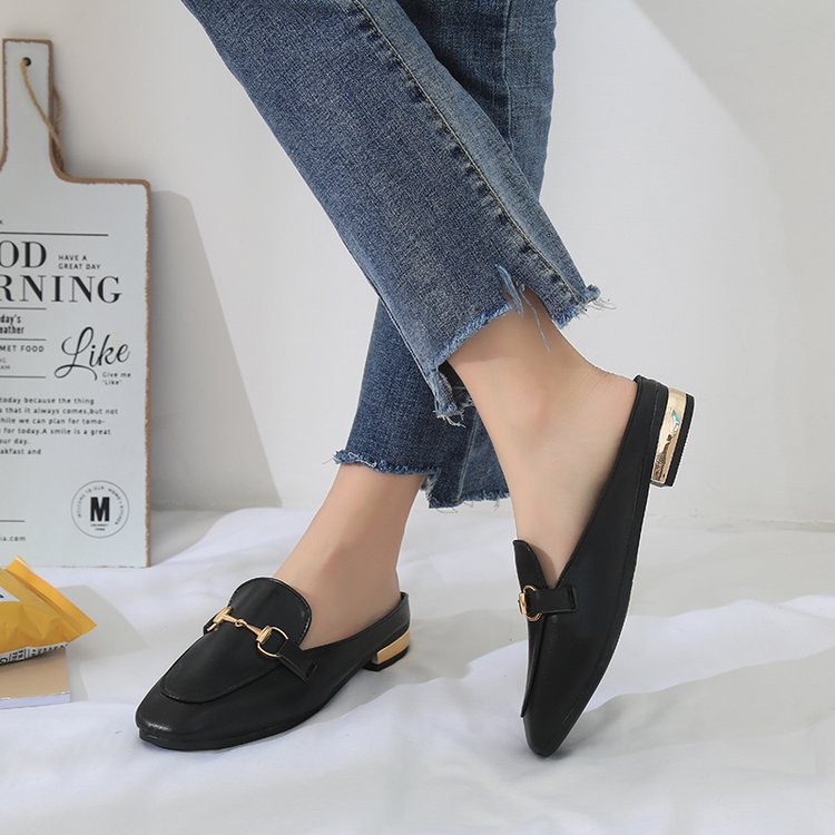 Giày mules mũi vuông thời trang cho nữ