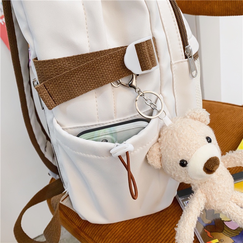 Balo đi học Prettyzys sức chứa lớn 15.6 inch phong cách Hàn Quốc 2022 cho nữ tuổi teen