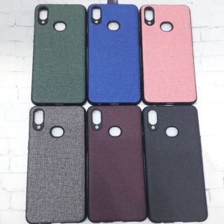 Samsung Galaxy A10s Ốp lưng dẻo giả vải siêu mềm