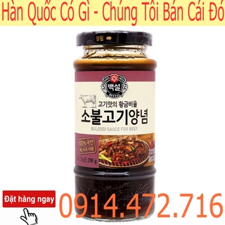 Sốt Ướp Thịt Bò BBQ Hàn Quốc Beksul 290 Gr