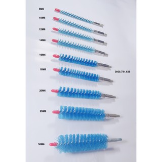 Chổi cước thông ống sợi Nilong xanh ren M6