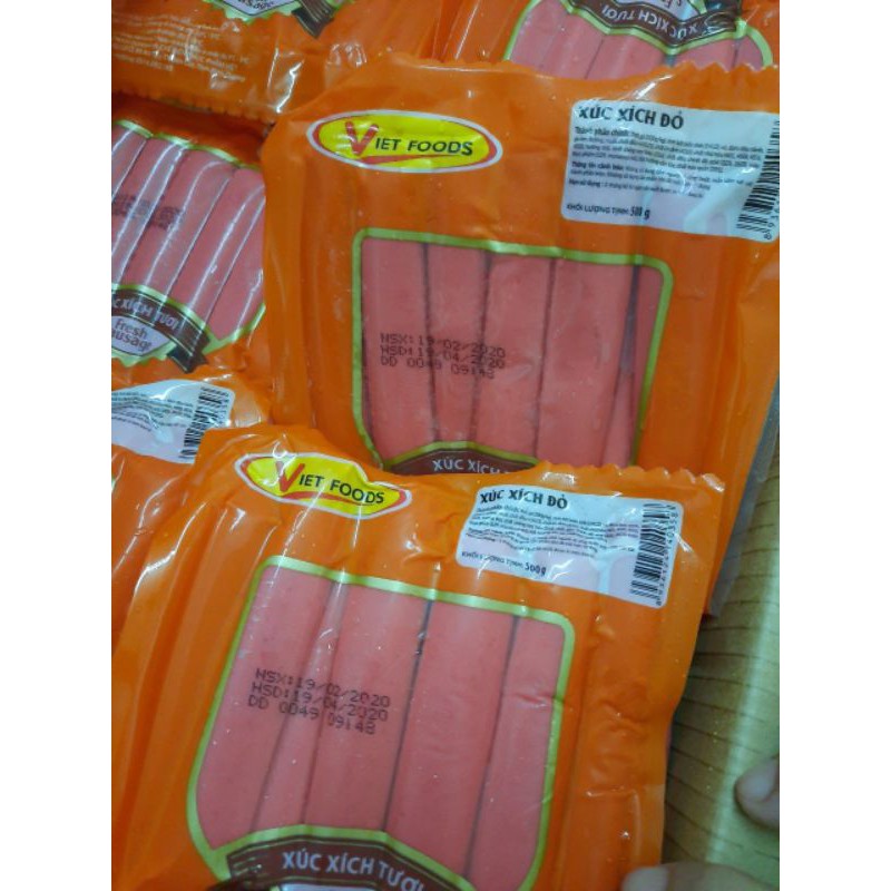 21 cây xúc xích đỏ 500g