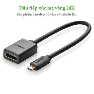 _cáp micro hdmi to hdmi âm 20cm ugreen 20134
