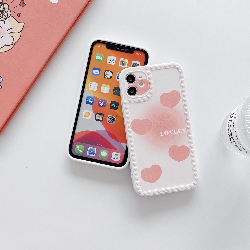 Iphone 11 12 Pro Max 7 8 Plus Xr Max Se 7plus 11 Xr Xs Pro Se2020 8plus 12 Ốp lưng silicon tình yêu LKY MM