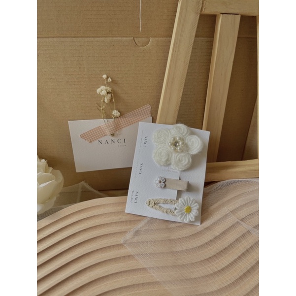 Set kẹp  handmade phong cách hàn quốc Nanci Room