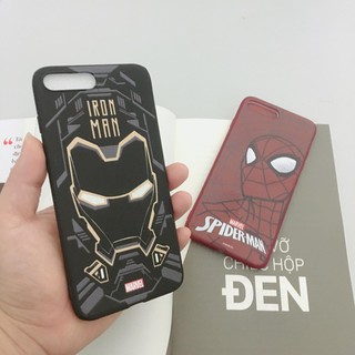 Ốp lưng Iphone Iron Man, Spider Man siêu ngầu 💝FREESHIP 50K💝6 6s 6 Plus 6s Plus 7 8 7 Plus 8 Plus X XS XR XsMax 11