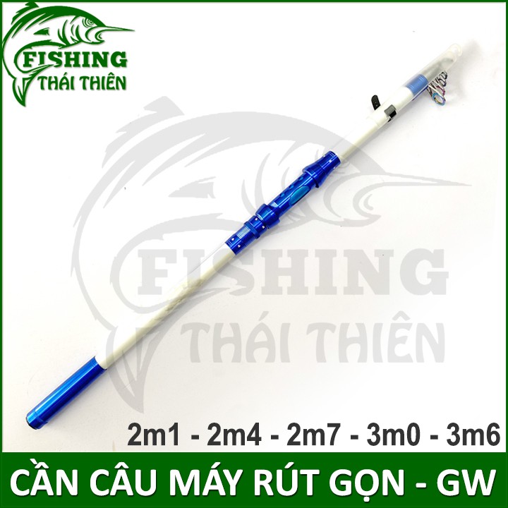 Cần câu cá Cần máy rút gọn GW 2m1, 2m4, 2m7, 3m0, 3m6