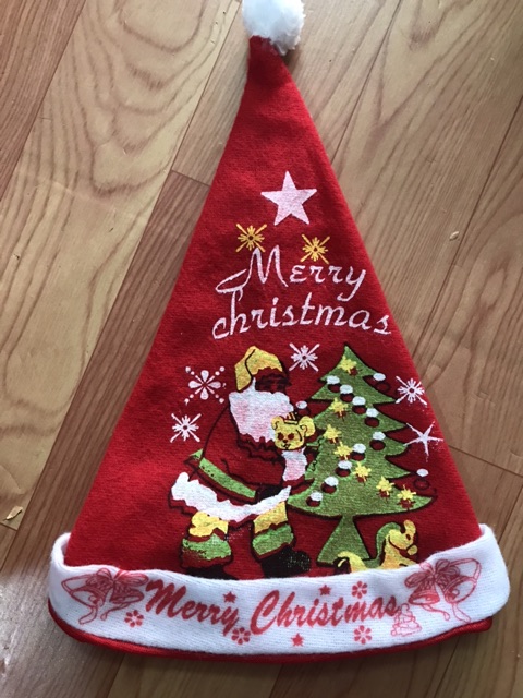 Sỉ mũ noel cho bé và người lớn vải nhung mềm mịn, nón ông già noel hóa trang giáng sinh