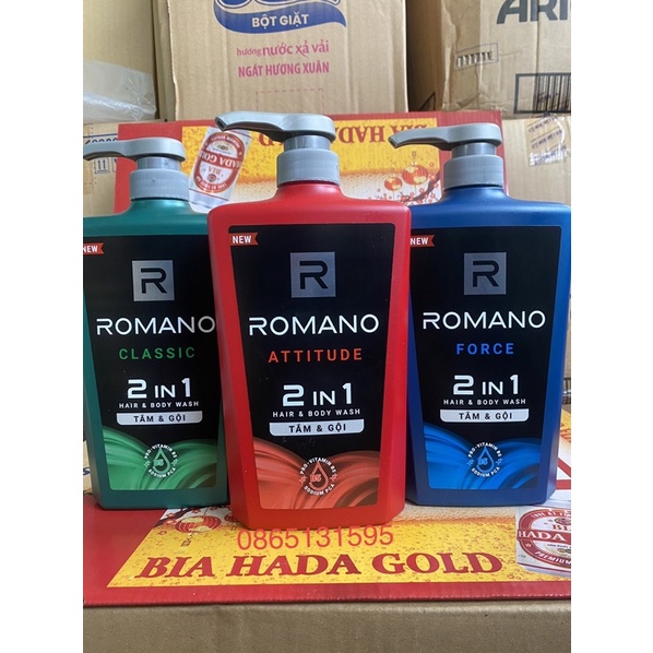 Tắm Gội 2in1 Romano 650g