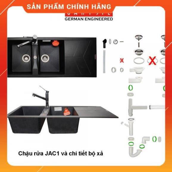 Siêu Sale Chậu rửa chén đá CARISIL JAC1, công nghệ Đức, bảo hành 05 năm