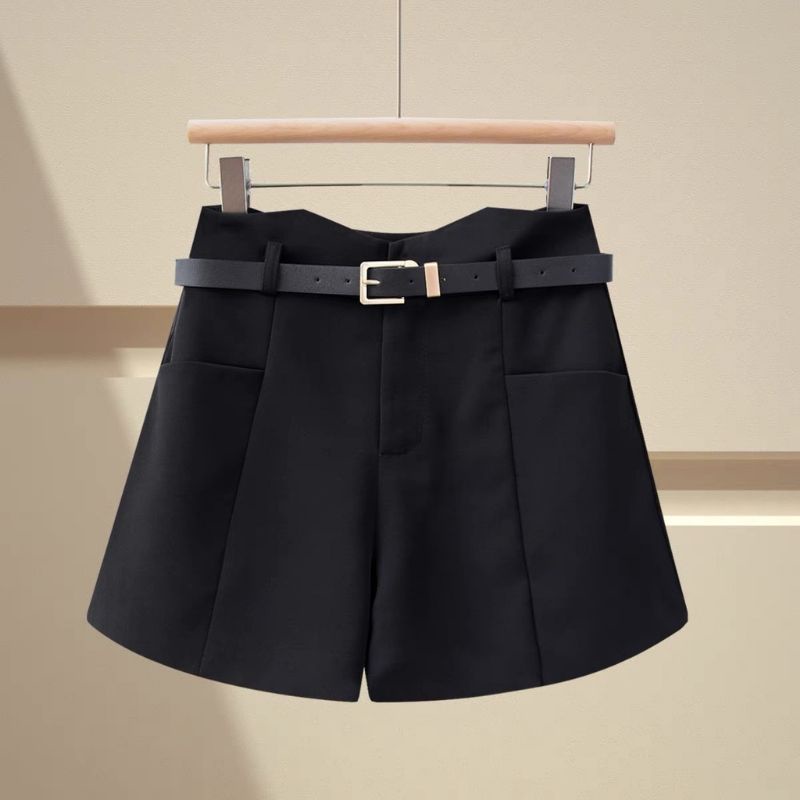 Quần short nữ cạp cao tặng kèm dây lưng , mẫu đùi nữ chất tuyết mưa