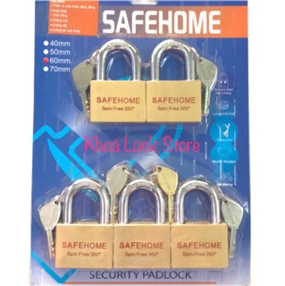 Bộ khoá masterkey SAFEHOME 5 ổ khoá 6 phân(chìa chủ mở hết 5 ổ)