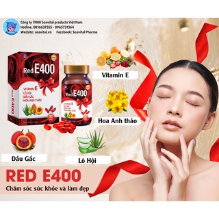 Làn da tươi trẻ và rạng rỡ với Viên uống Vitamin E đỏ hỗn hợp