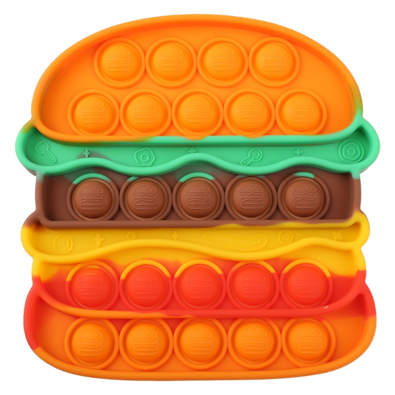 Con Quay Đồ Chơi Fidget Spinner WMMB HìNh Hamburger MềM MạI GiúP GiảM Stress