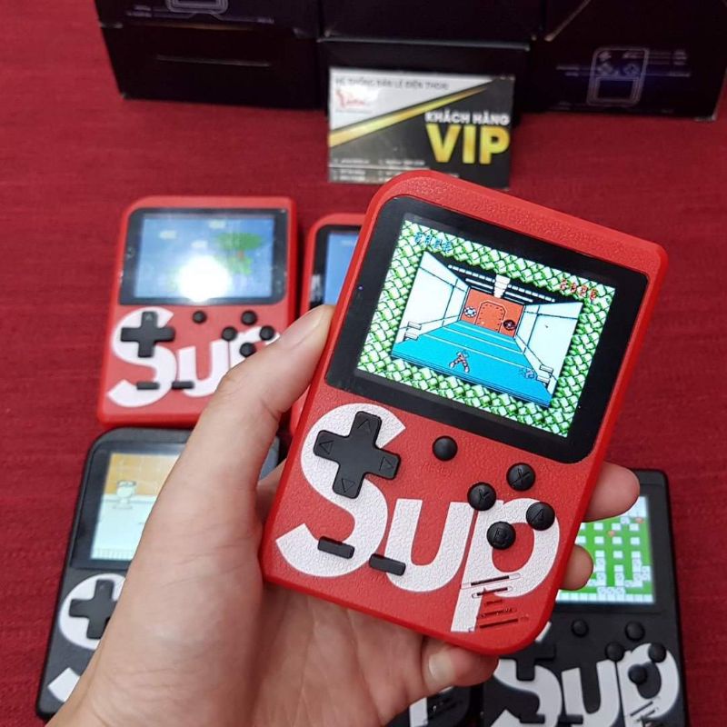 Máy Chơi Game Cầm Tay Sup 400 Trò Chơi Màn hình LCD 3 Inch - Kèm Tay Cầm Chơi Game 2 Ngư