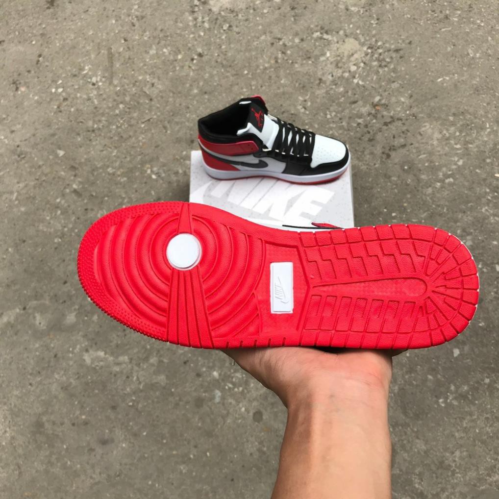 Giày Jordan 1 retro high og bred toe, Giày JD1 cao cổ đen đỏ nam nữ hàng chuẩn full box bill | WebRaoVat - webraovat.net.vn