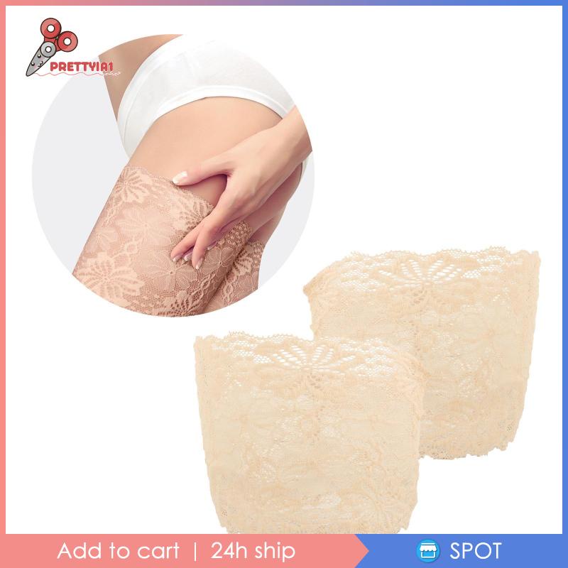 [Prettyia1] Băng Đeo Đùi Ren Co Giãn Chống Chảy Xệ