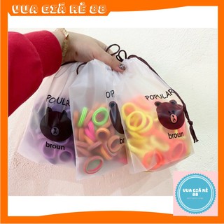 TÚI 100 BUỘC TÓC CHO BÉ ❤️FREE SHIP❤️NHIỀU MÀU KÈM TÚI GẤU BORN