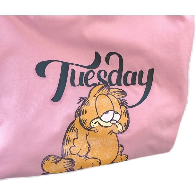 Áo Thun Tay Ngắn In Họa Tiết Hoạt Hình Dễ Thương Cho Nữ