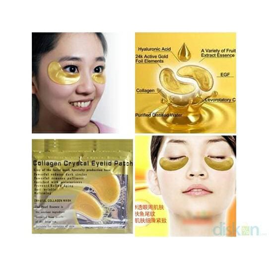 Combo 10 miếng Mặt nạ mắt Crystal Collagen Gold Powder Eye Mask